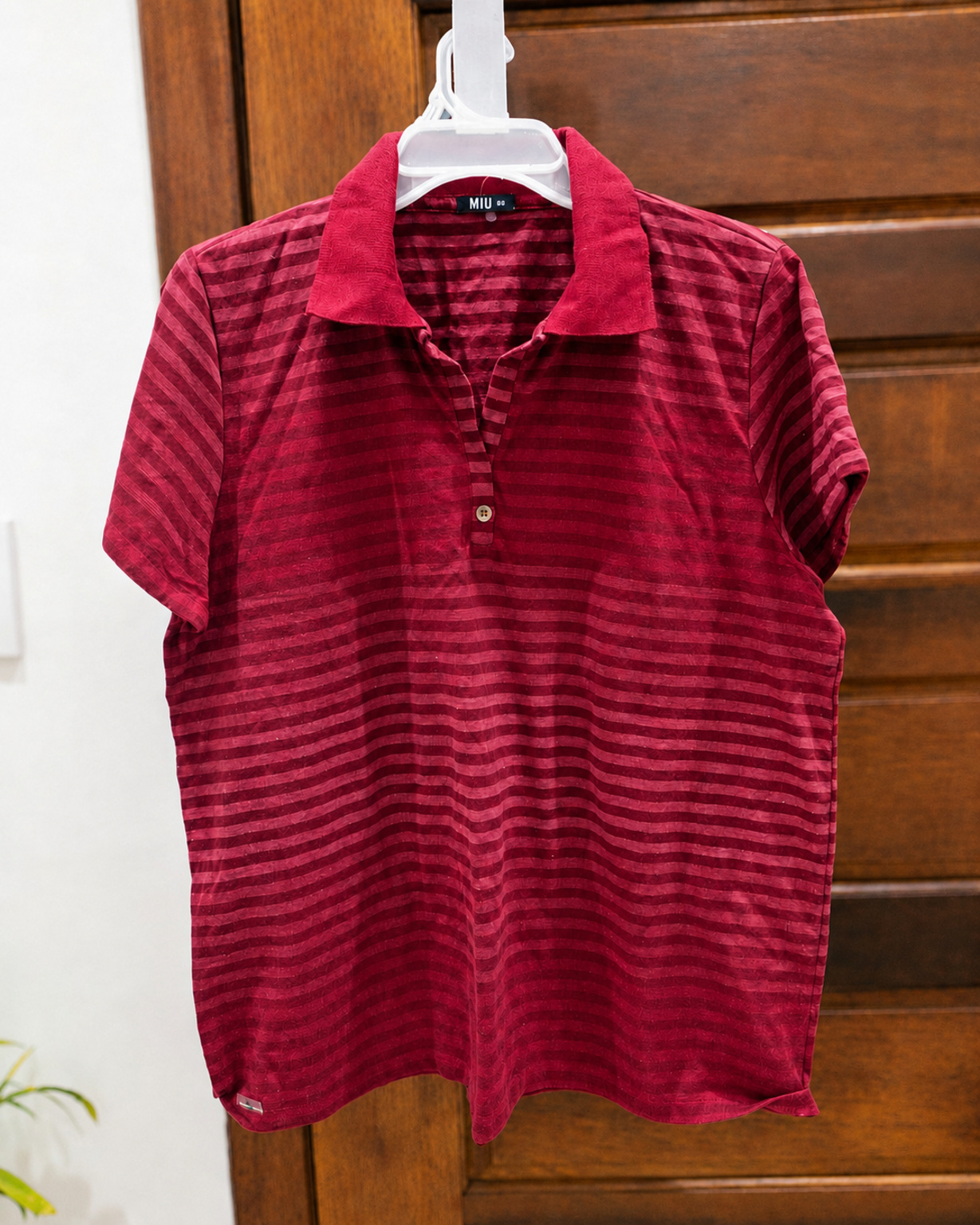 Blusa Polo Bordô